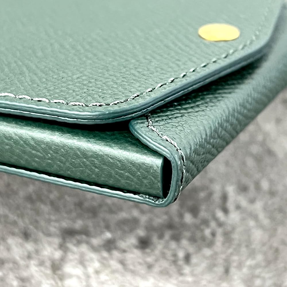 moku saku ver3 ノブレッサカーフ　グリーン　財布 薄い財布 メンズ・レディース/小さく薄い財布SAKU ver.3 Plus Noblessa